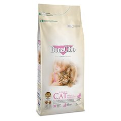 BonaCibo Adult Cat Light&Sterilized корм для стерилізованих та схильних до повноти котів (курка/рис/анчоуси) - 2 kg