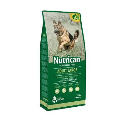 Nutrican Adult Large для дорослих собак великих порід (курка) -15 кг +2 кг