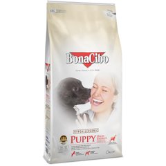 BonaCibo Puppy High Energy Chicken&Rice with Anchovy корм для активних цуценят (курка/рис/анчоуси) - 15 kg