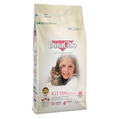 BonaCibo Kitten корм для кошенят (курка/рис/анчоуси) - 1,5 kg